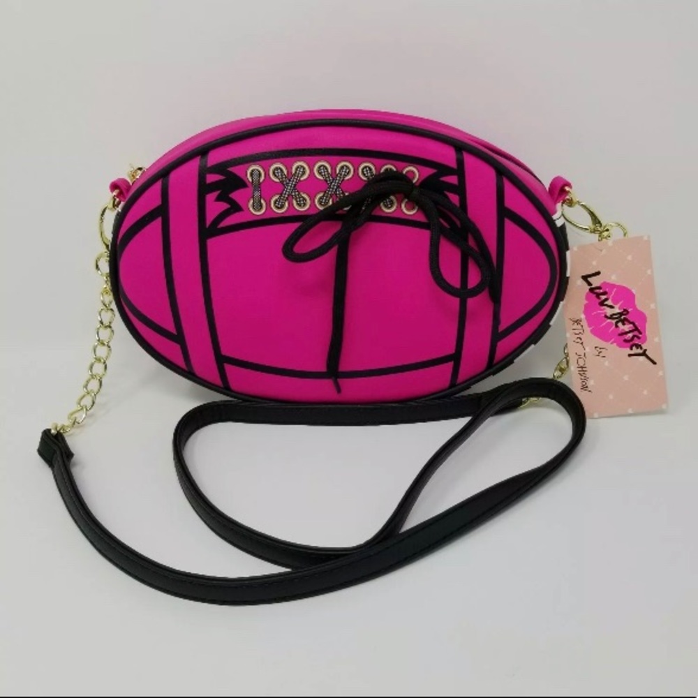Betsey Johnson Football crossbody